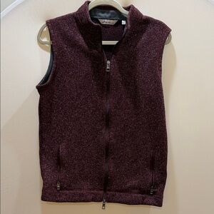 Peter Millar Maroon Fleece Vest